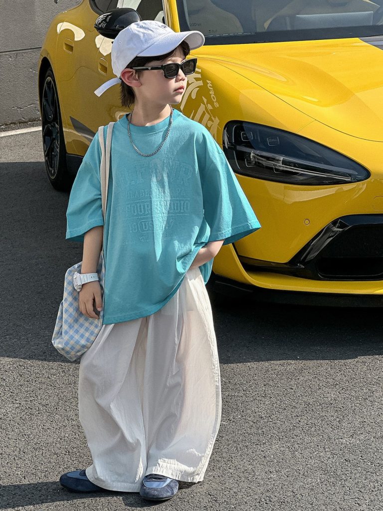 【90-140cm】半袖Ｔシャツ 男の子 ストリート風 レトロ