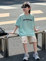 【90-130】半袖Tシャツorショートパンツ 男の子 ダメージジーンズ トレンド - 画像 (3)