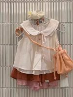 【90-150】トップスorスカートorセットアップ 女の子 丸襟 韓国風 - 画像 (6)