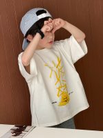 【100-160】キッズTシャツ 半袖 ポテトプリント ユニーク 楽ちん着脱 お出かけ - 画像 (5)