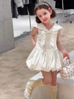 【90-150】ワンピース 女の子 セーラーカラー リボン かわいい - 画像 (5)