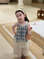 【80-130】トップスorスカート 女の子 チェック柄 ホルターネック
