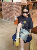 【100-170】半袖Tシャツ 女の子 カートゥーン 合わせやすい - 画像 (7)