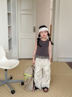 【100-170】パンツ 女の子 カモフラ カジュアル 通気性抜群 - 画像 (3)