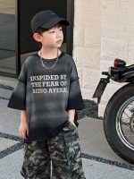 【90-150】半袖Tシャツorパンツ 男の子 カモフラ トレンド - 画像 (3)
