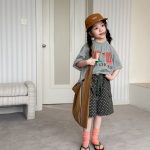 【90-160】半袖Tシャツ 女の子 カートゥーン プリント - 画像 (4)