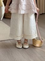 【90-140】ワイドパンツ 女の子 ドット柄 履きやすい