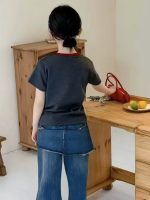 【90-150】半袖Tシャツ 女の子 カートゥーン プリント トレンド - 画像 (5)