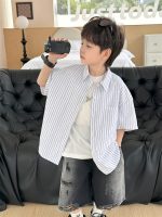 【90-120】シャツ 男の子 ストライプ ルーズ ファッション - 画像 (4)