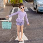 【90-140】水着 フリル リボン付き かわいい スイムウェア - 画像 (6)