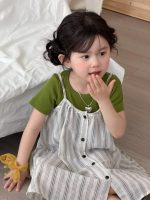 【90-140】半袖Tシャツorワンピース ストライプ シンプル - 画像 (4)