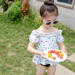 【90-130】水着 帽子付き フリル キュート スイムウェア - 画像 (6)