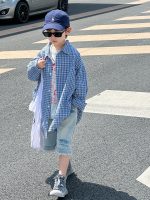【90-130】シャツorショートパンツ 男の子 チェック柄 クール - 画像 (6)
