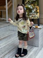 【90-150】トップスorショートパンツ 女の子 落青き カモフラ - 画像 (6)