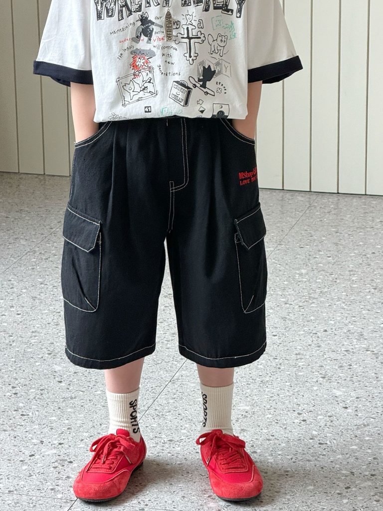 【90-160cm】ショートパンツ 男の子 ポケット付き カーゴパンツ