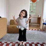 【90-150】トップスorパンツorセットアップ 女の子 ドット柄 レイヤード - 画像 (3)