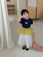 【90-140】半袖Tシャツ 女の子 ドット柄 バックレス - 画像 (5)
