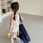 【80-130】ショートパンツ 女の子 無地 シンプル ファッション - 画像 (5)