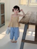 【90-140】パンツ 女の子 無地 フリル おしゃれ - 画像 (6)