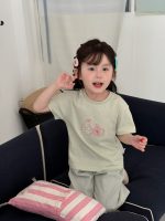 【90-140】半袖Tシャツ 女の子 スウィート 合わせやすい