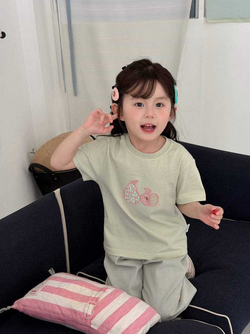 O1CN01KbqrHr1ZxahSFYUi2_4266583261-0-cib.jpg 【90-140】半袖Tシャツ 女の子 スウィート 合わせやすい - 画像 (1)
