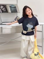【90-160】半袖Tシャツ 女の子 カートゥーン 着せやすい - 画像 (3)