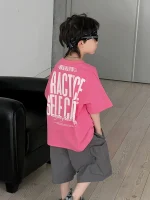 【100-160】Tシャツ プリント アルファベット 男の子 - 画像 (7)