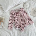 【90-150】水着 女の子 カートゥーン小花柄 ビーチ スイムウェア - 画像 (4)