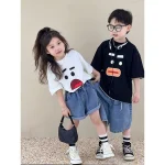【100-150】Tシャツ シンプル カワイイ カジュアル - 画像 (5)