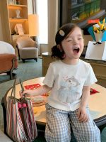 【90-150】Tシャツorパンツorセットアップ 女の子 チェック柄 シンプル - 画像 (4)