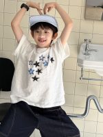 【100-160】Tシャツ 半袖 韓国風 星プリント 絶妙バランスのTシャツ - 画像 (3)