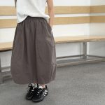 【100-170】ミディ丈スカート 女の子 韓国風 ガーリー ふんわり - 画像 (3)