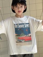 【100-160】Tシャツ 半袖 ラウンドネック ストリート カジュアル おしゃれ見え - 画像 (3)