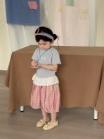 【90-140】ハーフパンツ 女の子 チェック柄 ハーレムパンツ - 画像 (6)