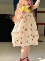 【90-150】ワンピース 女の子 プリント ゆったり おしゃれ - 画像 (3)