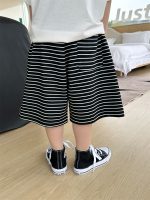 【90-150】ショートパンツ 男の子 ボーダー柄 ストリート風 - 画像 (6)