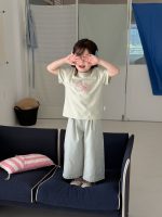 【90-140】半袖Tシャツ 女の子 スウィート 合わせやすい - 画像 (6)