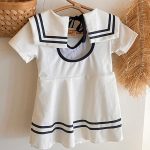 【90-140】水着 セーラー かわいい スイムウェア - 画像 (7)