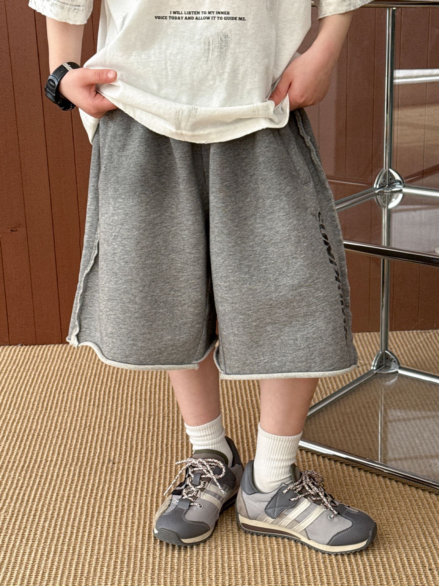 O1CN01P7lAWK2GTqS5NW9Ml_2201251829017-0-cib.jpg 【100-160】5分丈ショーツ 動きやすい 合わせやすい 外出にも最適 - 画像 (1)