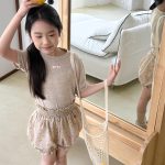 【80-130】ショートパンツ 女の子 花柄 ギャザー - 画像 (3)