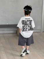 【100-160】Tシャツ プリント アルファベット 男の子