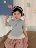 【90-140】半袖Tシャツ 女の子 フリル スウィート - 画像 (2)