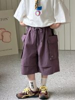 【90-160】ショートパンツ 男の子 ポケット付き 韓国風 - 画像 (4)