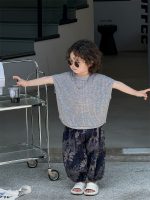 【90-150】半袖Tシャツ 男の子 バットスリーブ トレンド - 画像 (3)