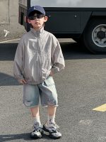 【90-150】アウターorショートパンツ 男の子 速乾 UVカットパーカー - 画像 (2)