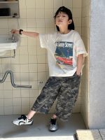 【100-160】Tシャツ 半袖 ラウンドネック ストリート カジュアル おしゃれ見え - 画像 (5)