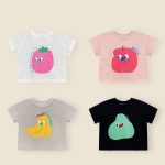 【73-120】半袖Tシャツ カラフルなイラスト 極上の肌触り 綿100%