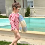 【90-140】水着 ハート柄 フリル スイムウェア - 画像 (3)