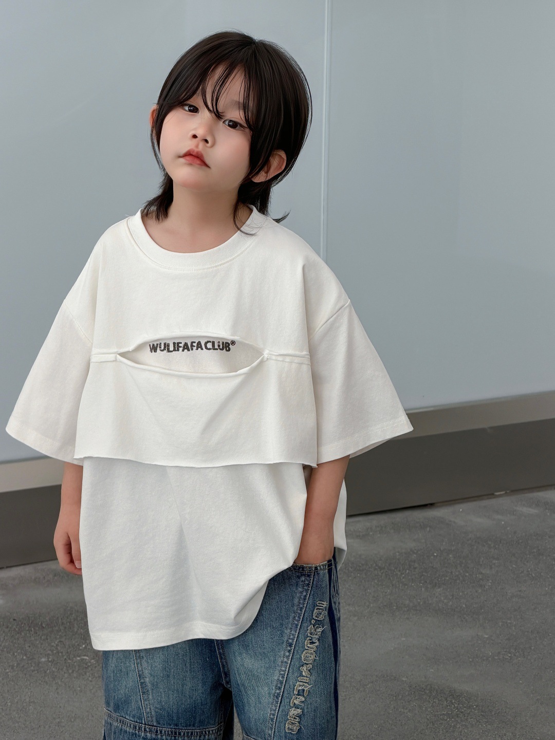 O1CN01SNBtkW2JlehtrYyYa_2215104159462-0-cib.jpg 【100-150】Tシャツ 半袖 ゆったり プリント - 画像 (1)