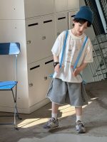 【100-160】Tシャツ 半袖 韓国風 ストリート ユニセックス おしゃれなロゴプリント - 画像 (6)